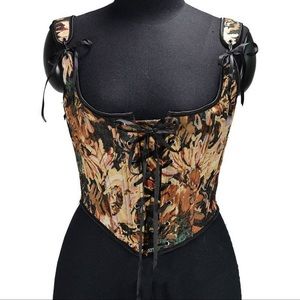 Vintage floral corset